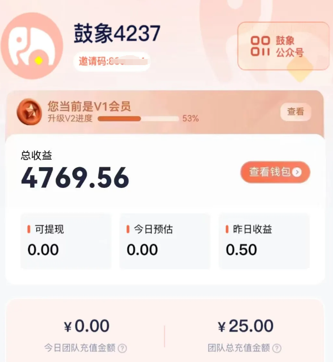 鼓象短剧小伙伴一条视频收益4000多，还在持续增长中！